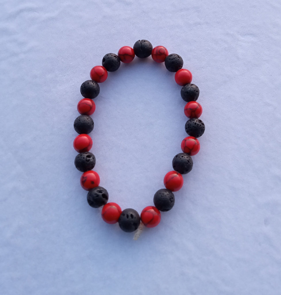 Lava/Turquoise bracelet