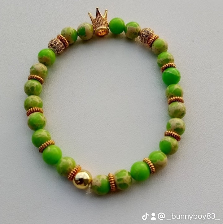 Lime Jasper King Crown