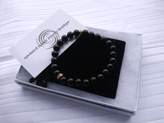 HANDMADE Zircon Black Onyx Bracelet