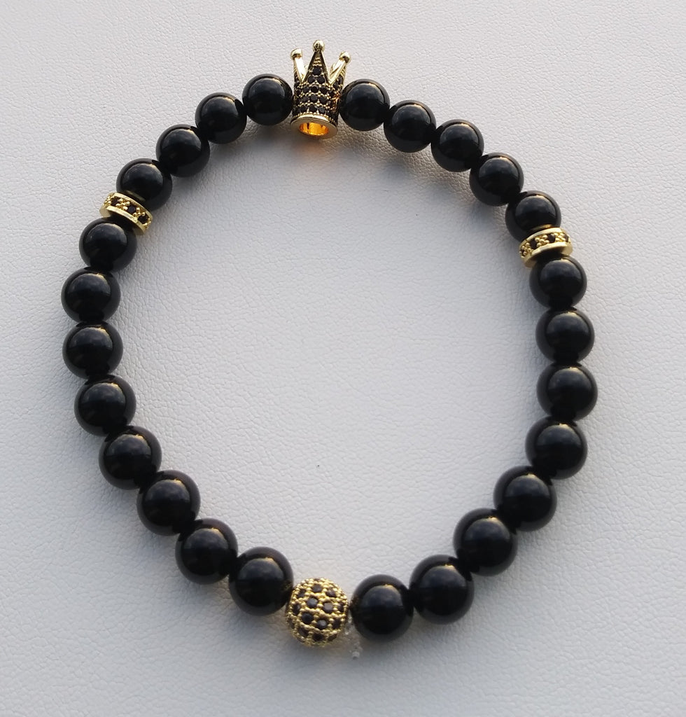 Swarovski King Crown Black Onyx Bracelet