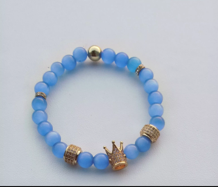 Sky Blue Catz Eye  Bracelet